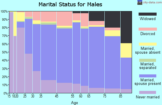 Taylor County marital status for males