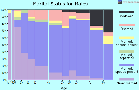 Lynn County marital status for males
