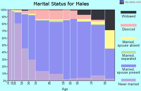 Wheeler County marital status for males