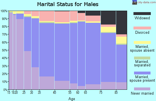 Wilkes County marital status for males
