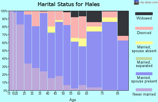 Ochiltree County marital status for males