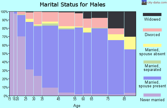 Robertson County marital status for males