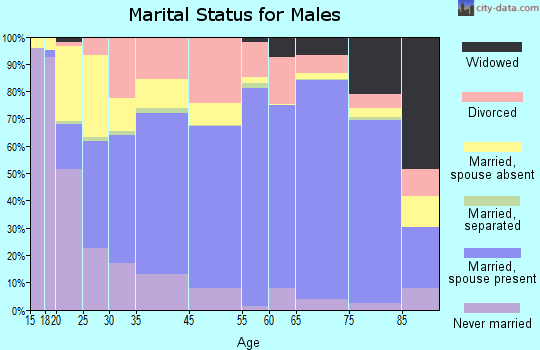 Runnels County marital status for males
