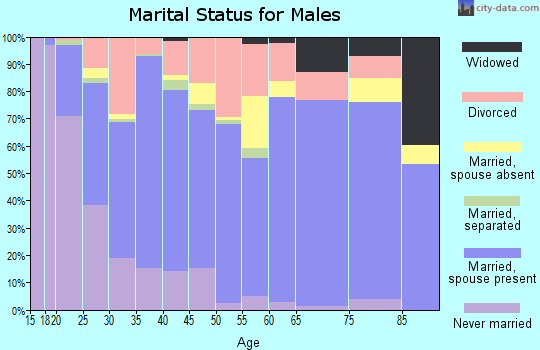 Latimer County marital status for males