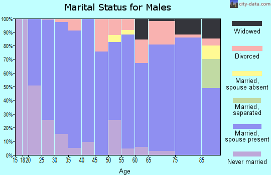 Bear Lake County marital status for males