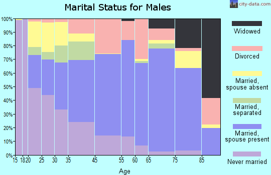 Essex County marital status for males
