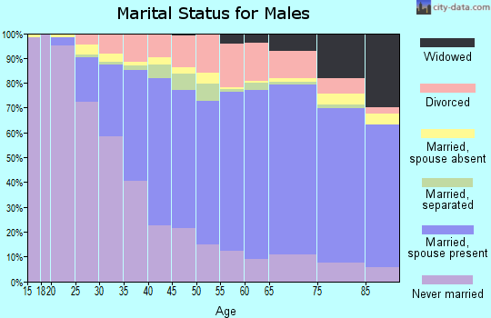 Luzerne County marital status for males