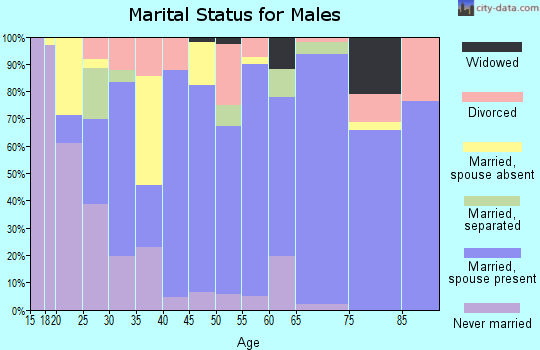 Cochran County marital status for males