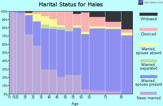Manatee County marital status for males