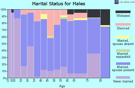 Sargent County marital status for males