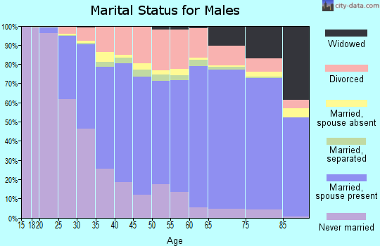 Lycoming County marital status for males