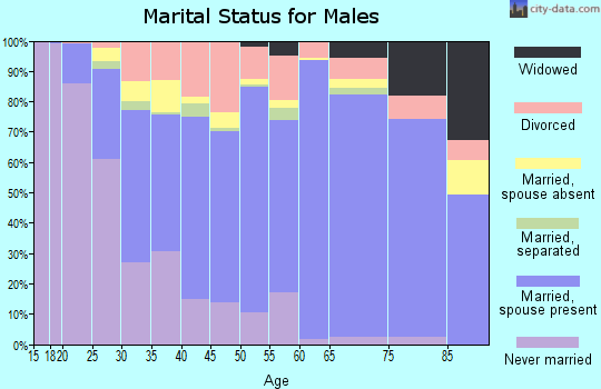 Limestone County marital status for males