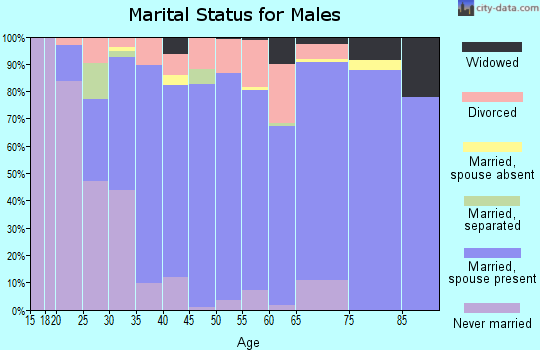 Dade County marital status for males