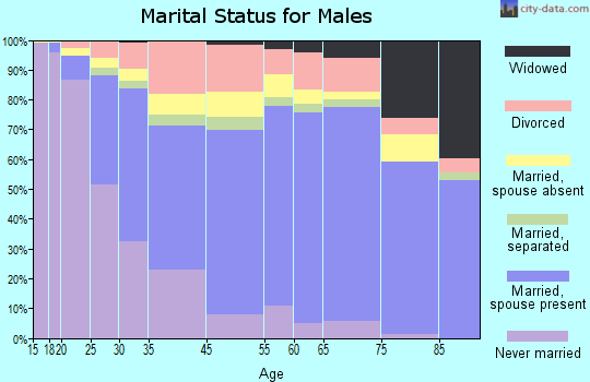 Atascosa County marital status for males
