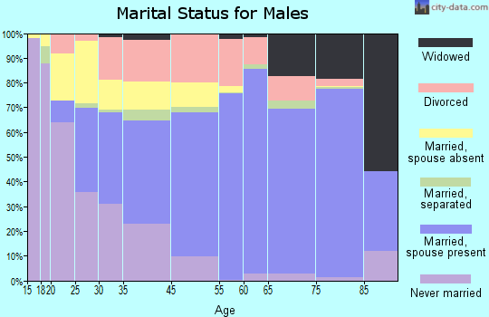 Grand Isle County marital status for males
