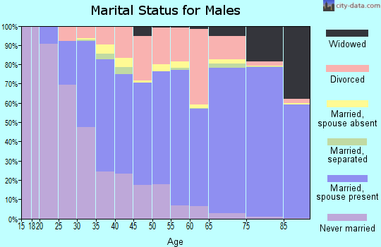 Beltrami County marital status for males