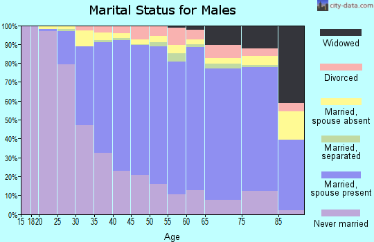 Richmond County marital status for males