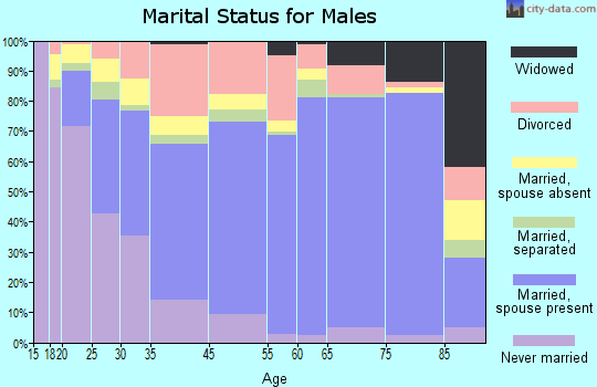 Mohave County marital status for males
