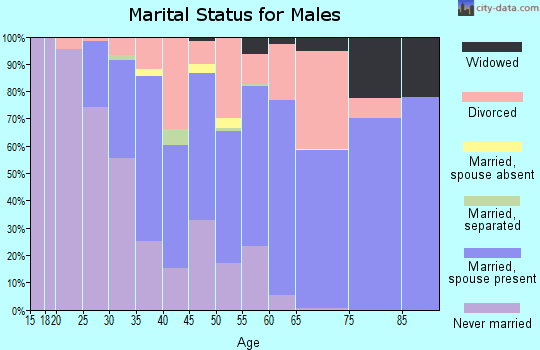 Lyman County marital status for males