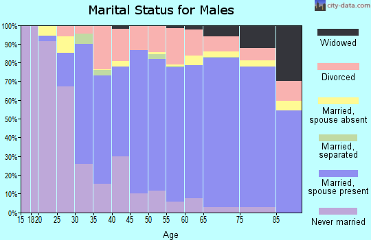 Leelanau County marital status for males