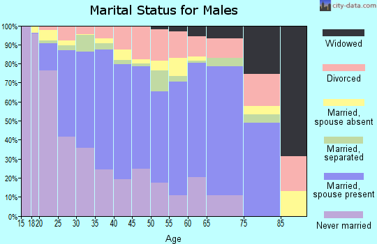 Hoke County marital status for males