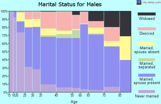 Cannon County marital status for males