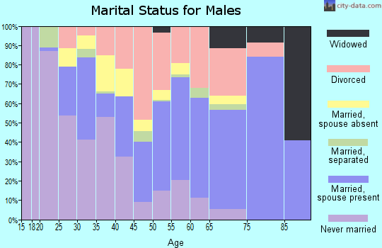 Johnson County marital status for males