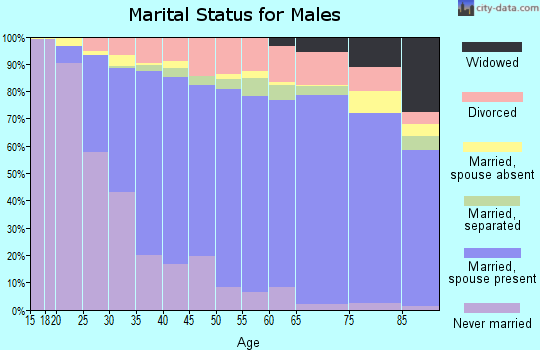 Iredell County marital status for males