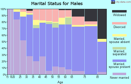 Labette County marital status for males