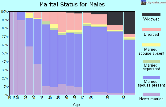 Perry County marital status for males