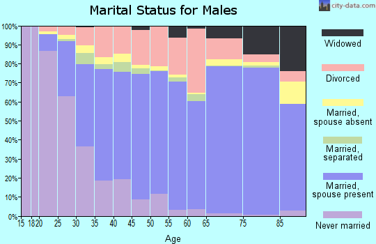 Morgan County marital status for males