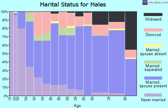 Laclede County marital status for males