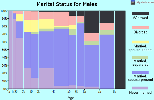 Lincoln County marital status for males