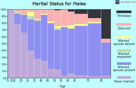 Missaukee County marital status for males