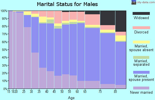 Essex County marital status for males