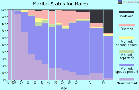 Susquehanna County marital status for males