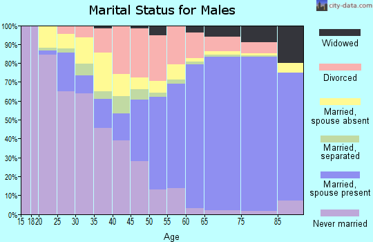 Sumter County marital status for males