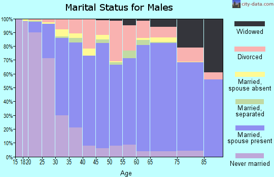 Payne County marital status for males