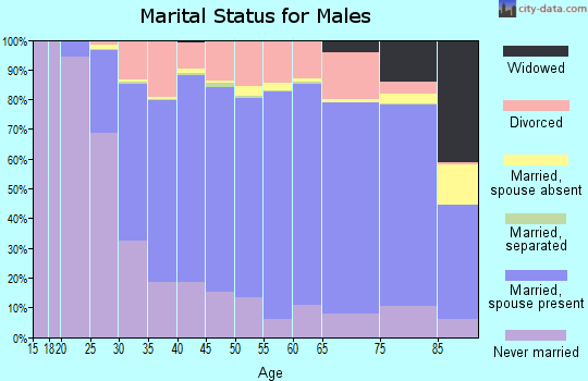 Taylor County marital status for males