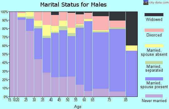 Wyoming County marital status for males