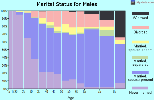 Kenai Peninsula Borough marital status for males