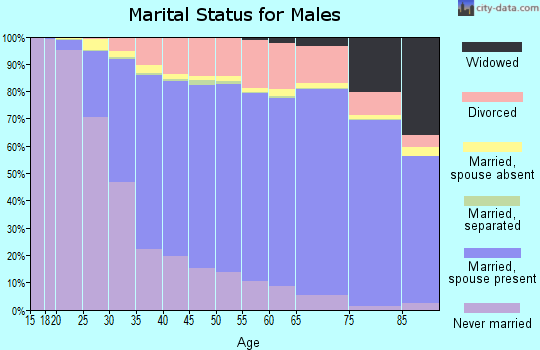 Oakland County marital status for males