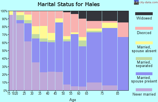 Beckham County marital status for males
