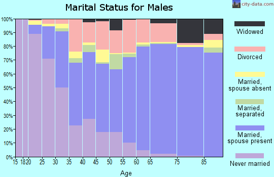 Glynn County marital status for males