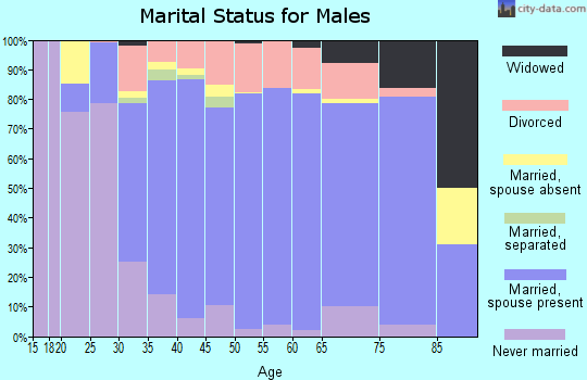 Menard County marital status for males