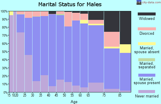 Nemaha County marital status for males