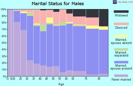 Obion County marital status for males