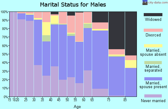 Northampton County marital status for males