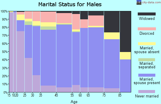 Chilton County marital status for males