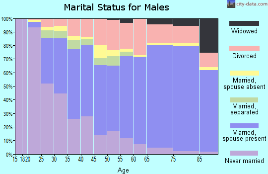 Clallam County marital status for males